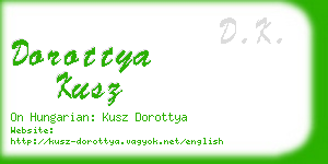 dorottya kusz business card